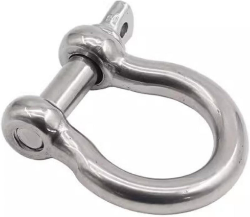 ALLZSMOOTHLY Bow Shackle 1/4 '', 5/16'',3/8'',high-Strength Carbon Steel Bow Shackle, Screw Pin Anchor Shackle,Suitable for Camping and Hiking - Image 3